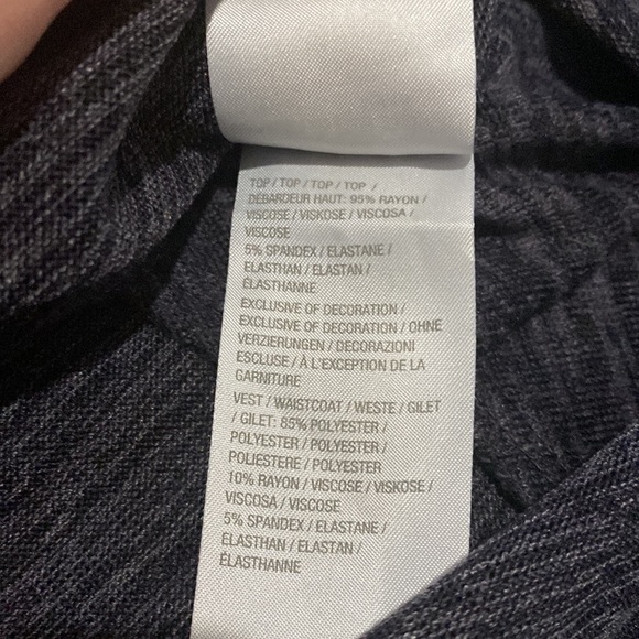 LOGO Lori Goldstein Space Dye Purple Vest💜🖤💜 - Picture 9 of 9